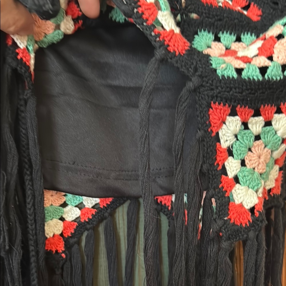 Bohemian Crochet Fringe Skirt - Multicolor - Picture 3 of 3
